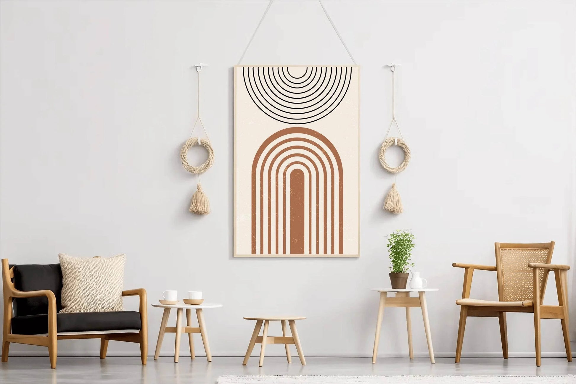 Abstract Art Arched Lines Minimalist ArtWork - beink online art store