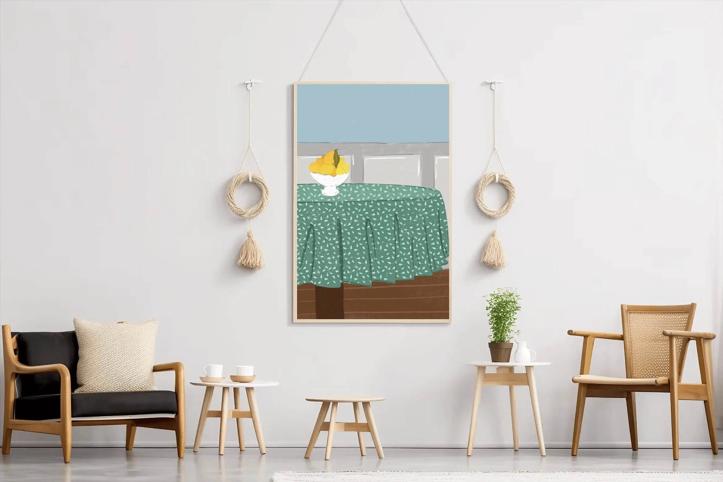 Lemon On The Table Wall Art - beink online art store