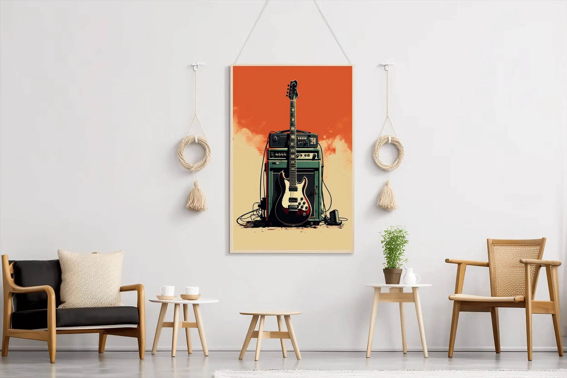 Radio Electric Guitar Wall Art - beink online art store