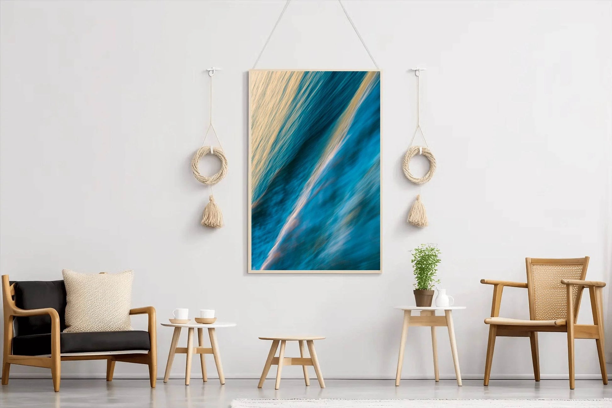 Sea Waves Abstract Wall Art - beink online art store