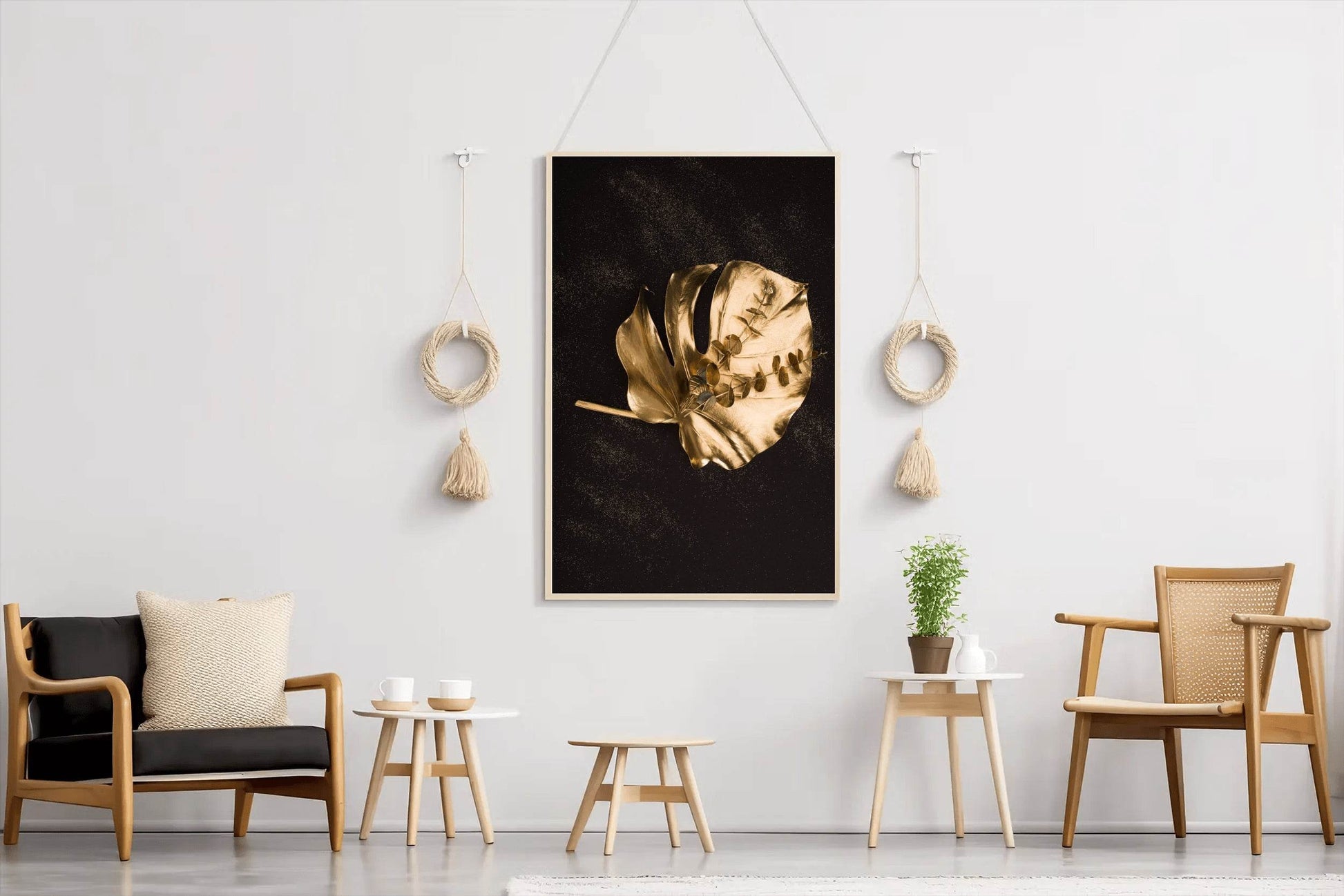 Master Flame Luxurious Black & Gold - beink online art store