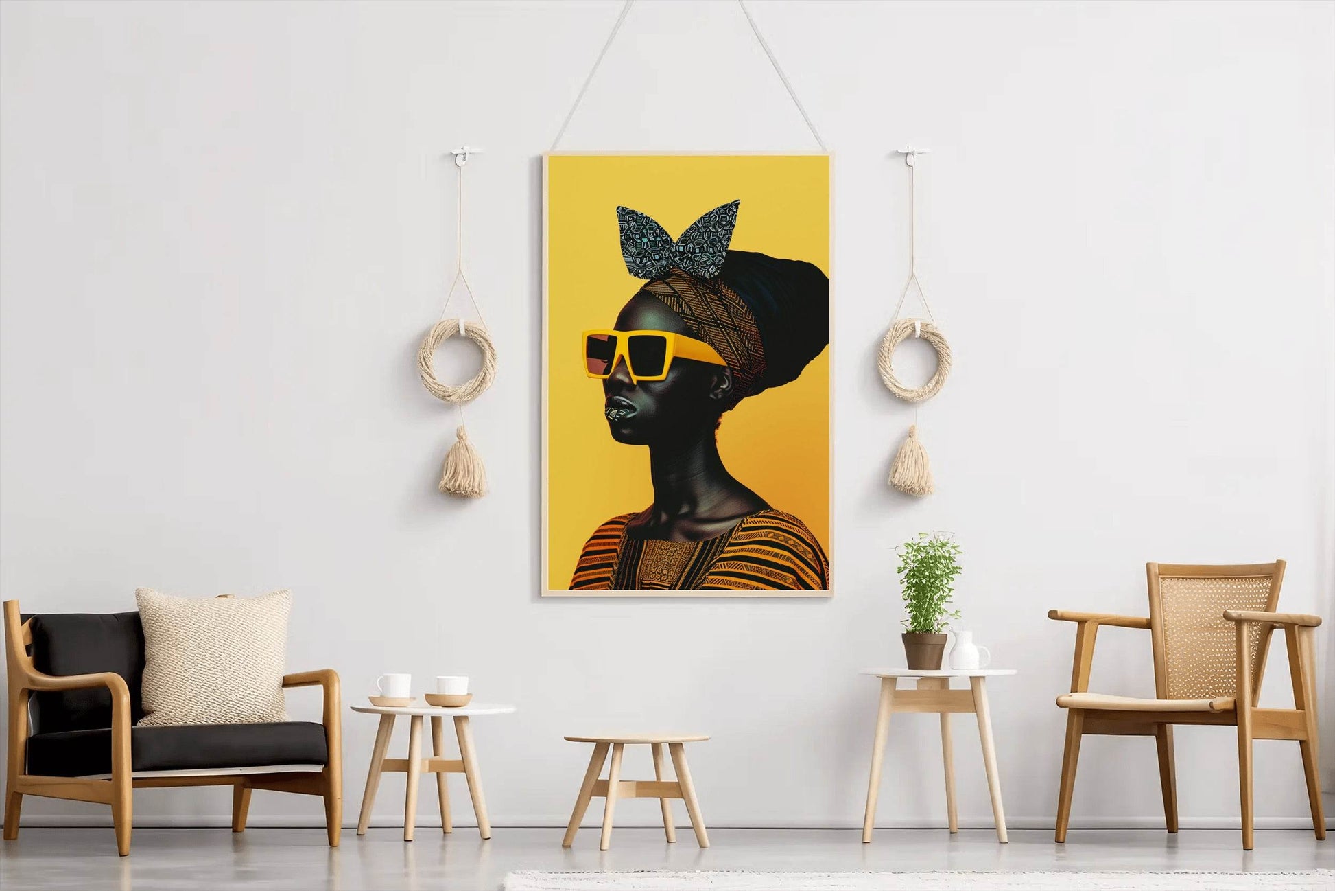 Black Woman Fashion Wall Art - beink online art store