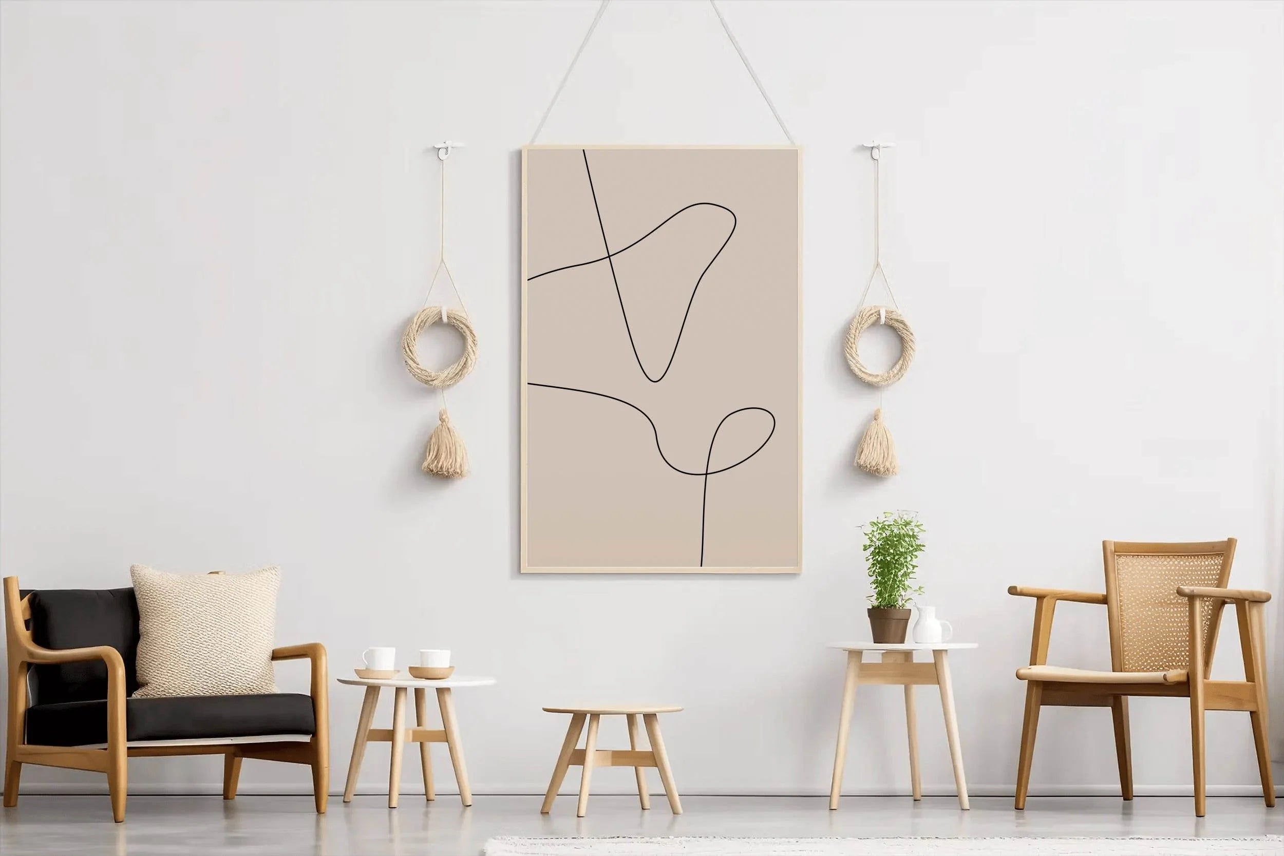 Wavy Lines Wall Art - beink online art store