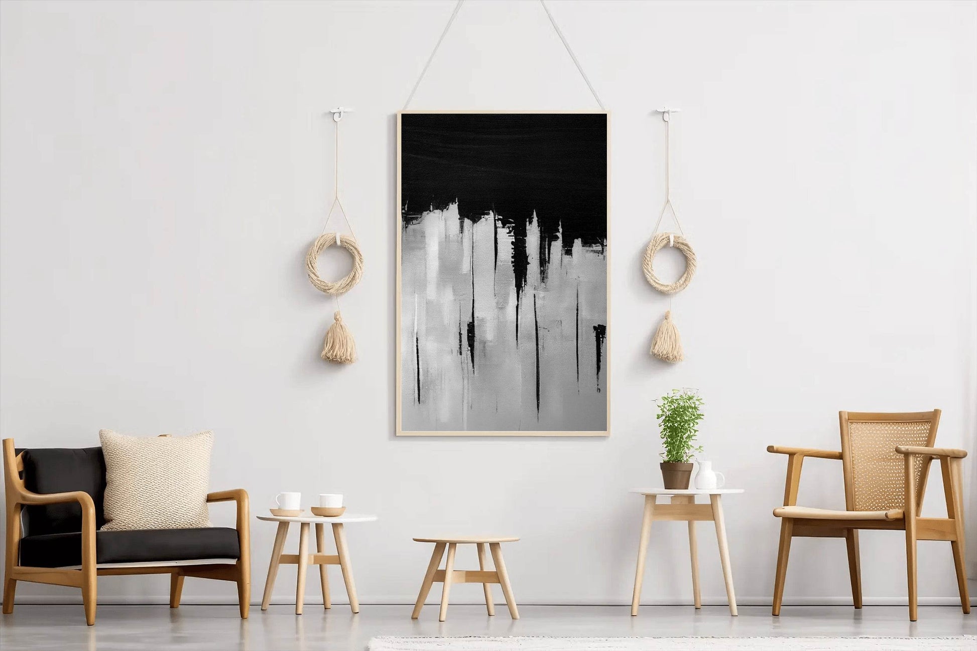 Black and White Abstract Wall Art - beink online art store