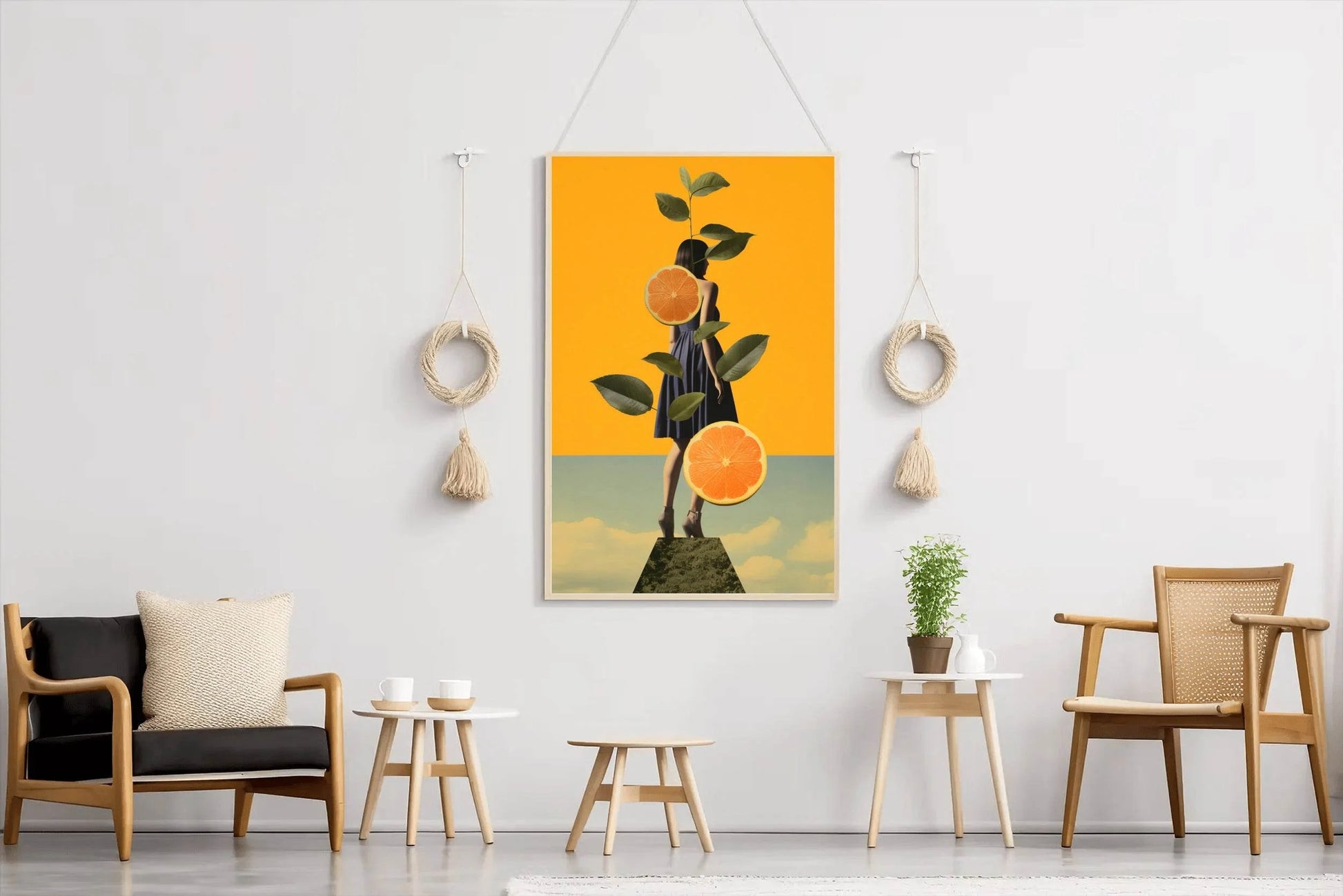 Modern Elegant Lady Abstract Wall Art - beink online art store