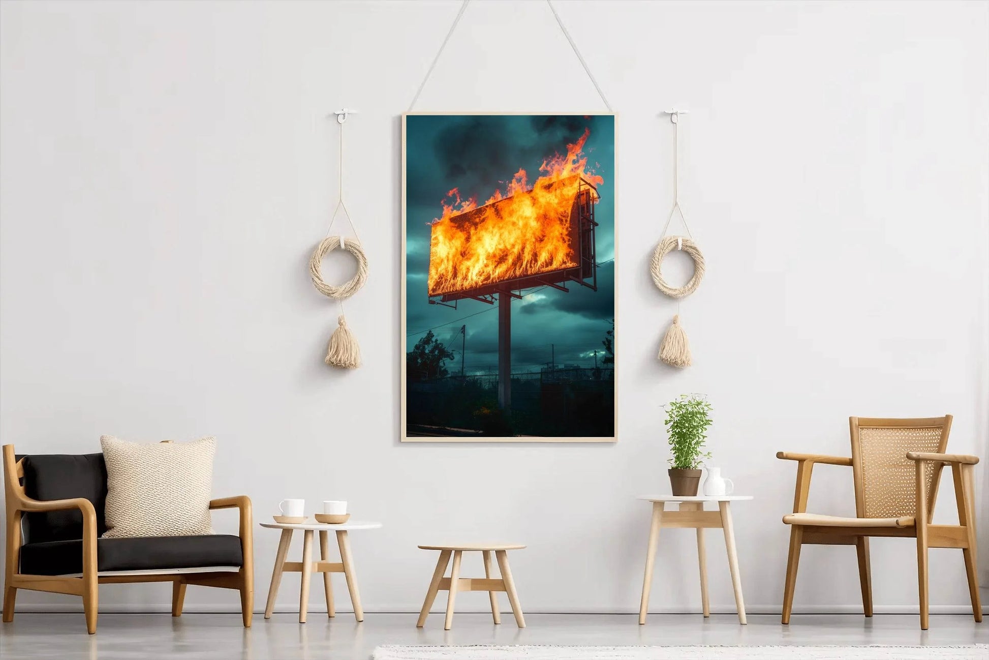 Fiery Billboard Wall Art - beink online art store