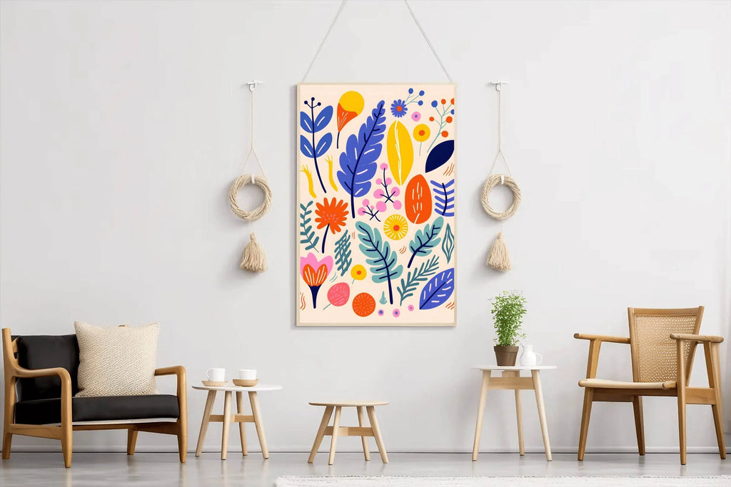 Colorful Leaves of Forest Fern Wall Art - beink online art store