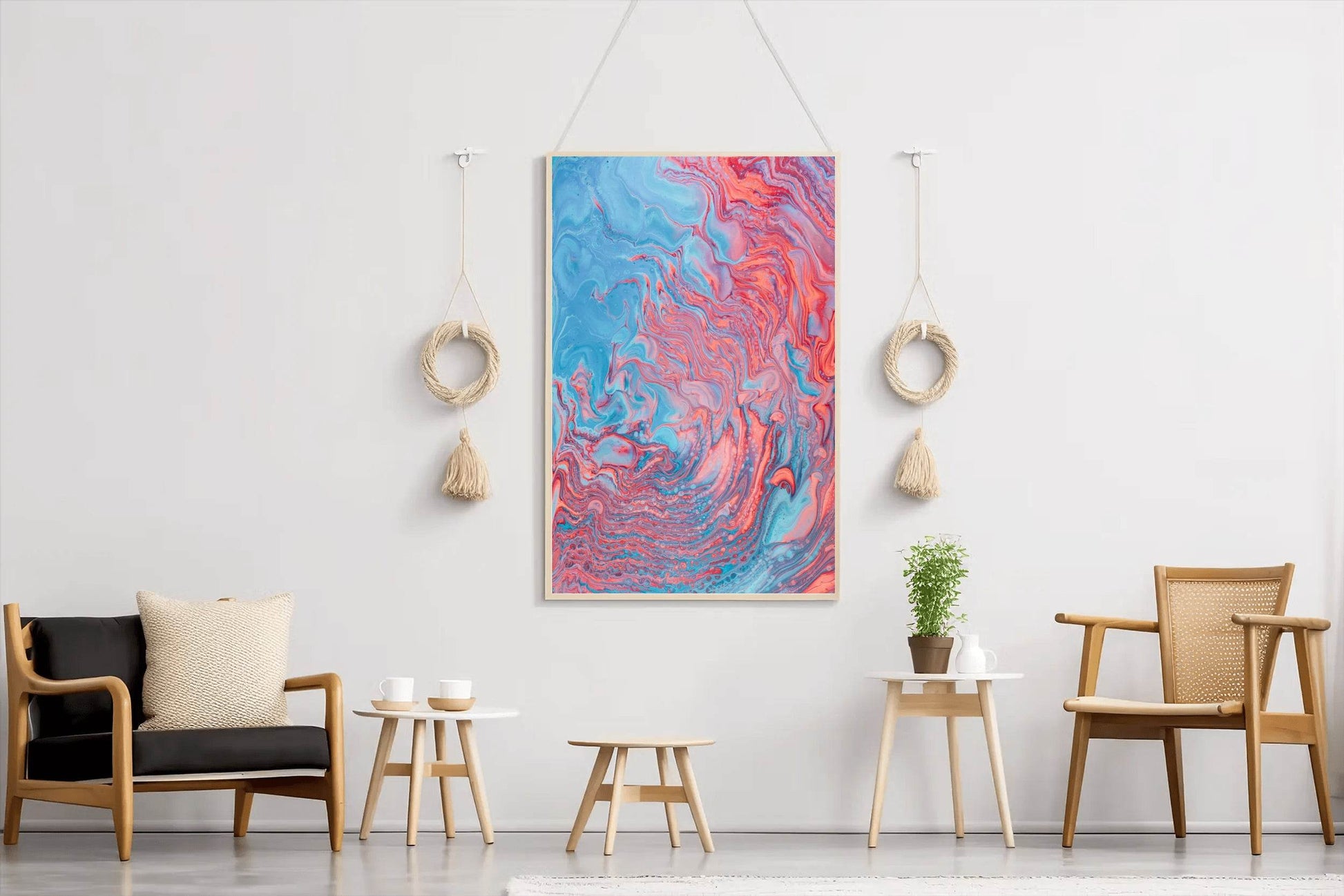 Liquid Waves Abstract Wall Art - beink online art store