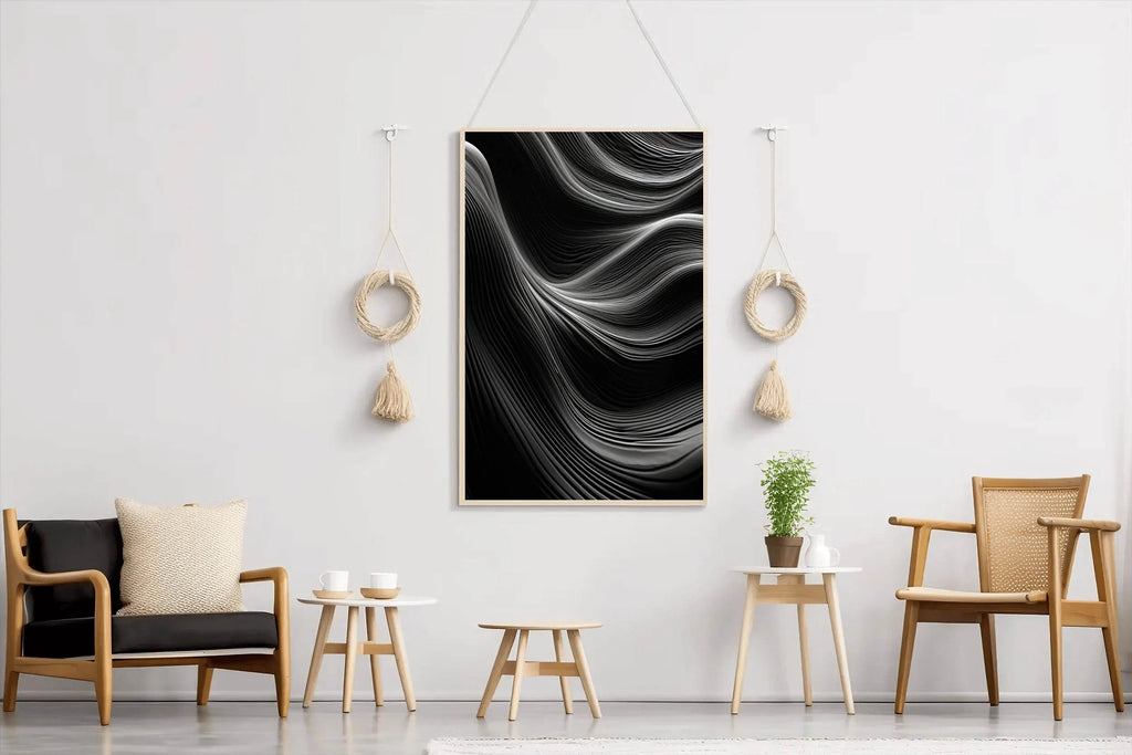 Abstract Black & White Wall Art - beink online art store