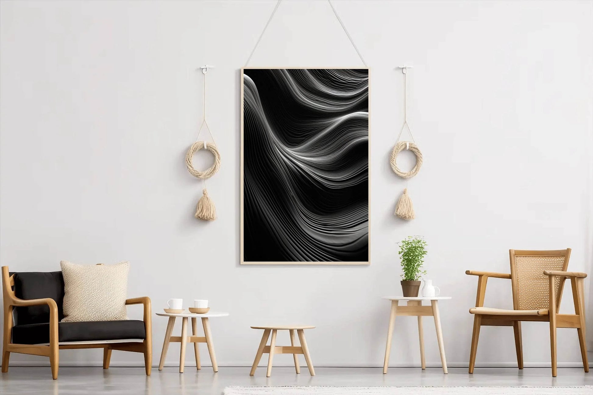 Abstract Black & White Wall Art - beink online art store