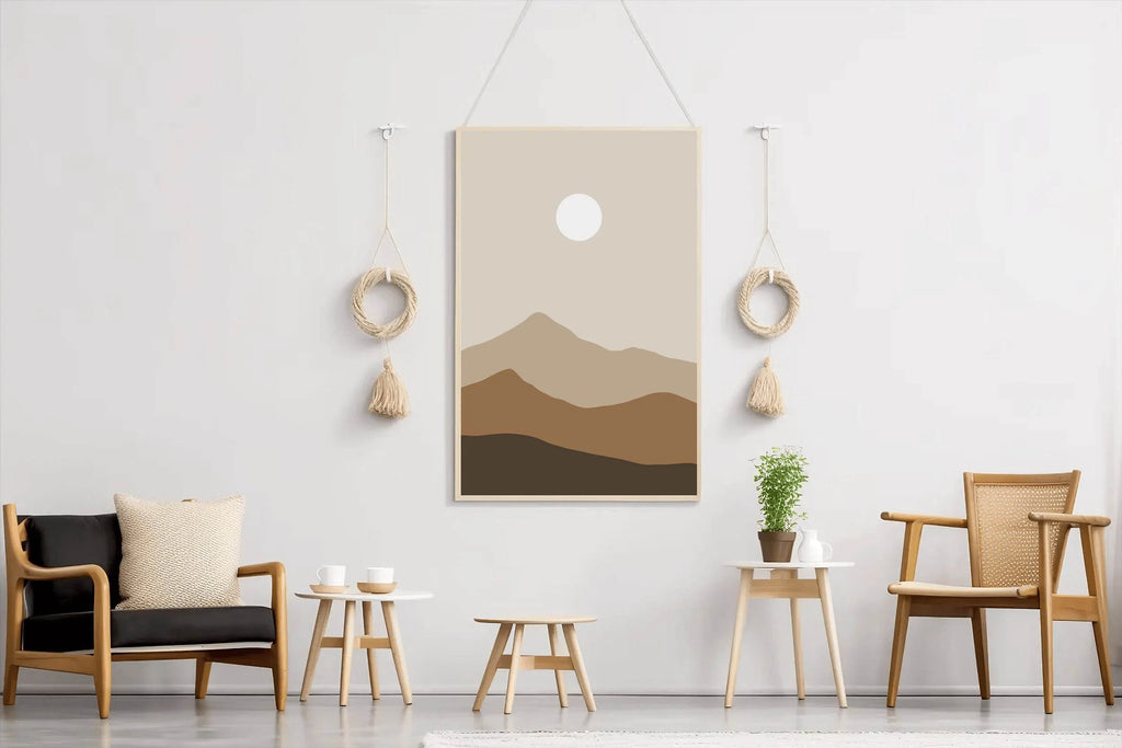 Abstract Mountain Painting ArtWork - beink online art store