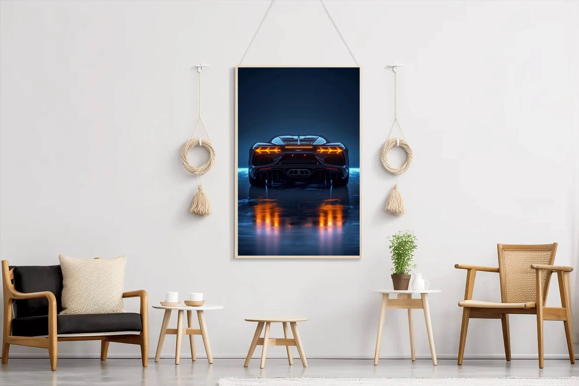 Lamborghini Light Effect Wall Art - beink online art store