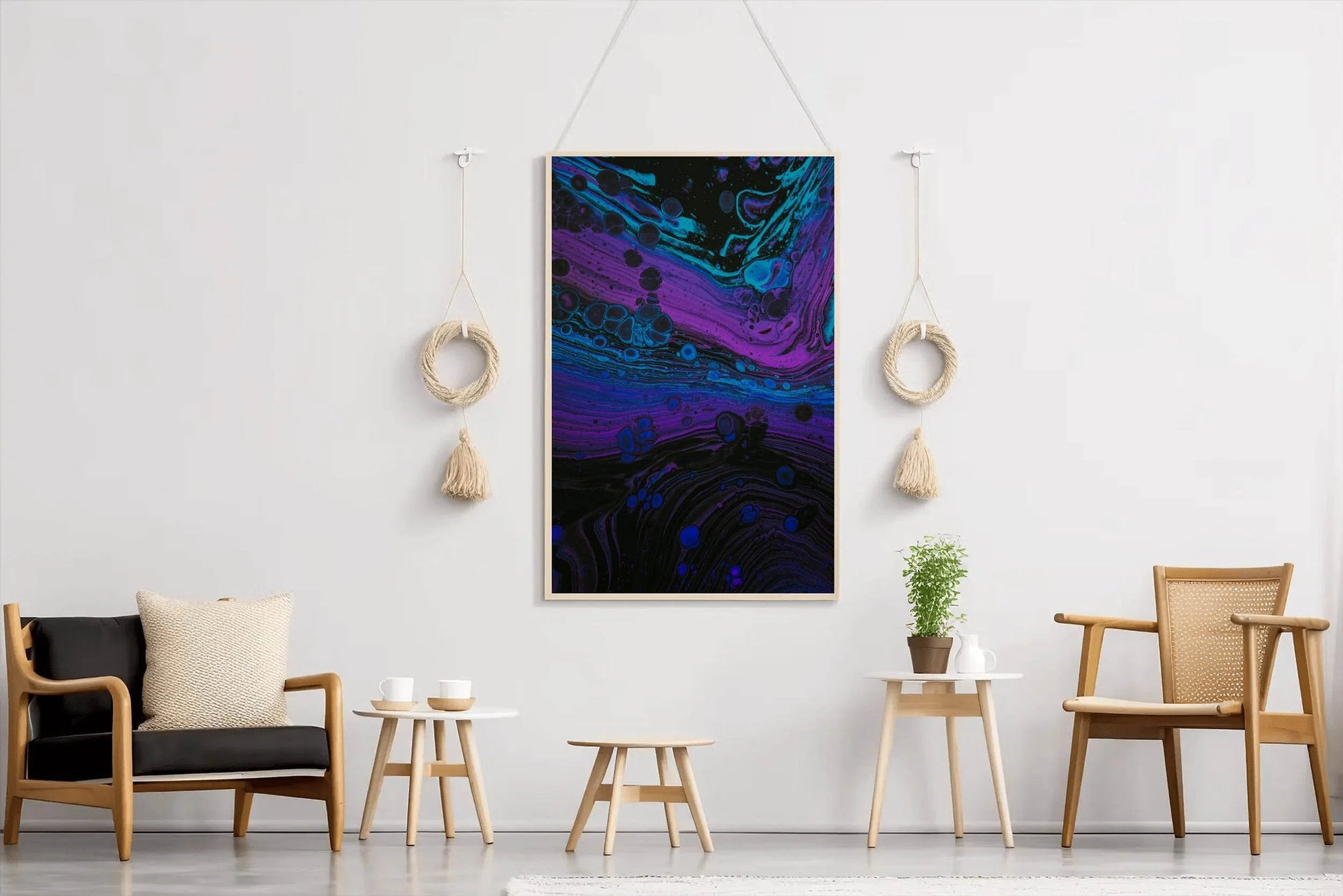 Liquid Paint Bubble and Stains Abstract Wall Art - beink online art store