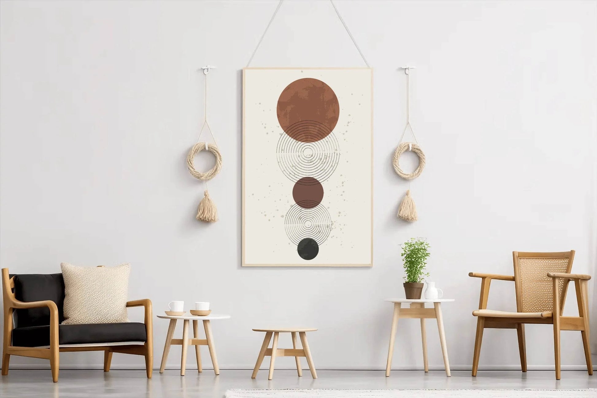 Geometric Circular Abstract Wall Art - beink online art store
