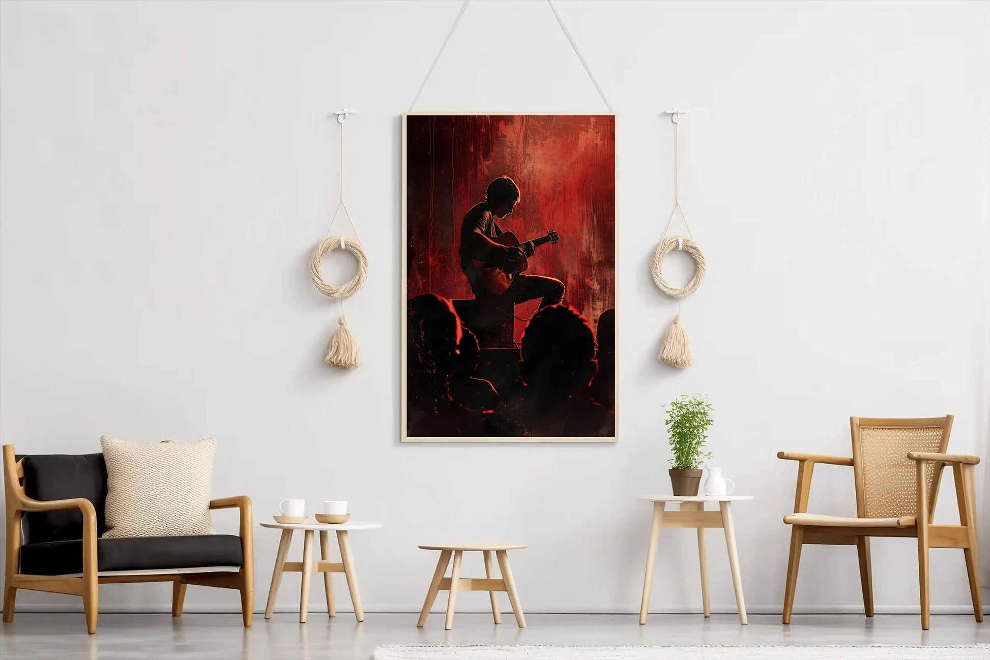 Live Music Performance With Guitar Wall Art - beink online art store
