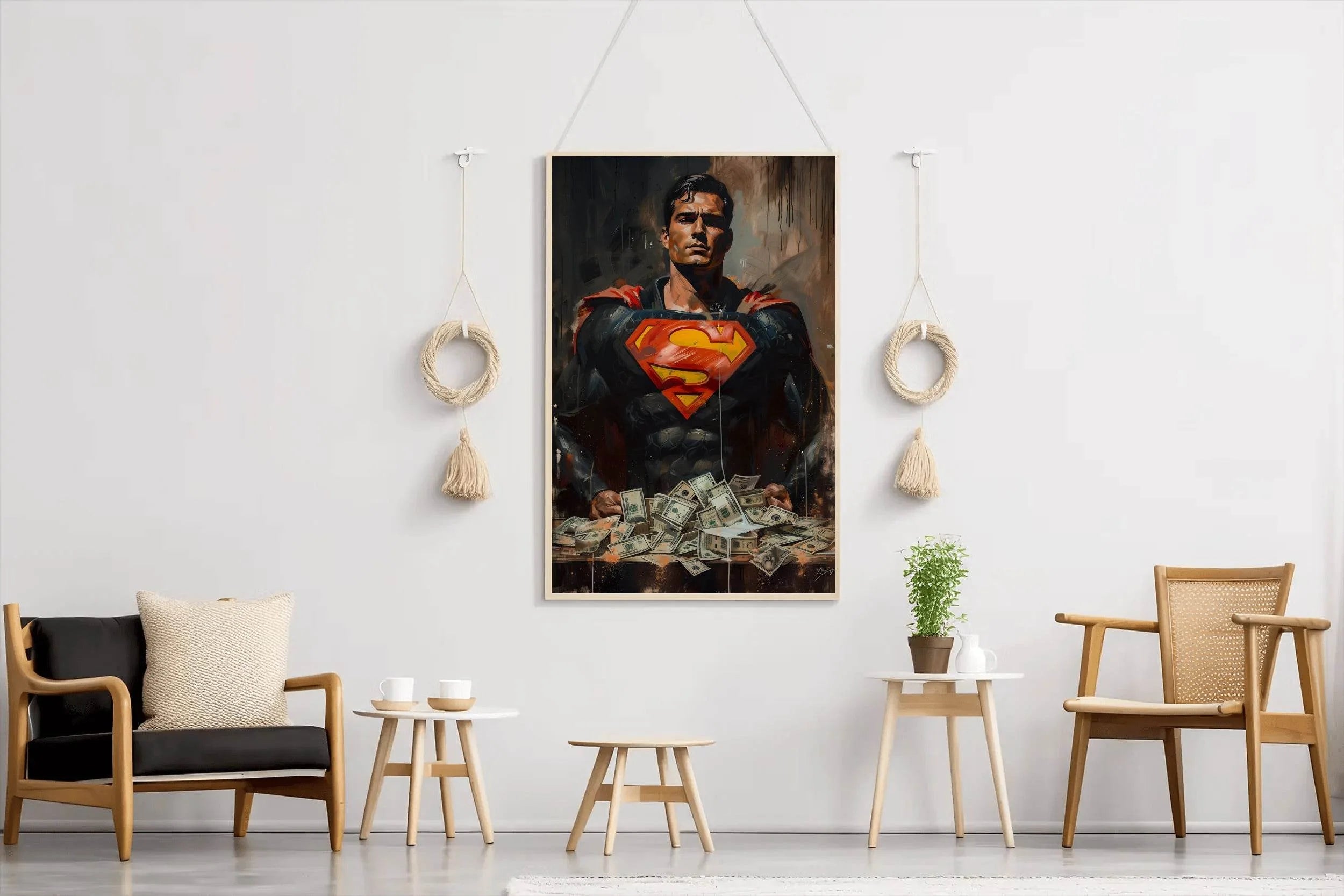 Premium Painting of Superman - beink online art store