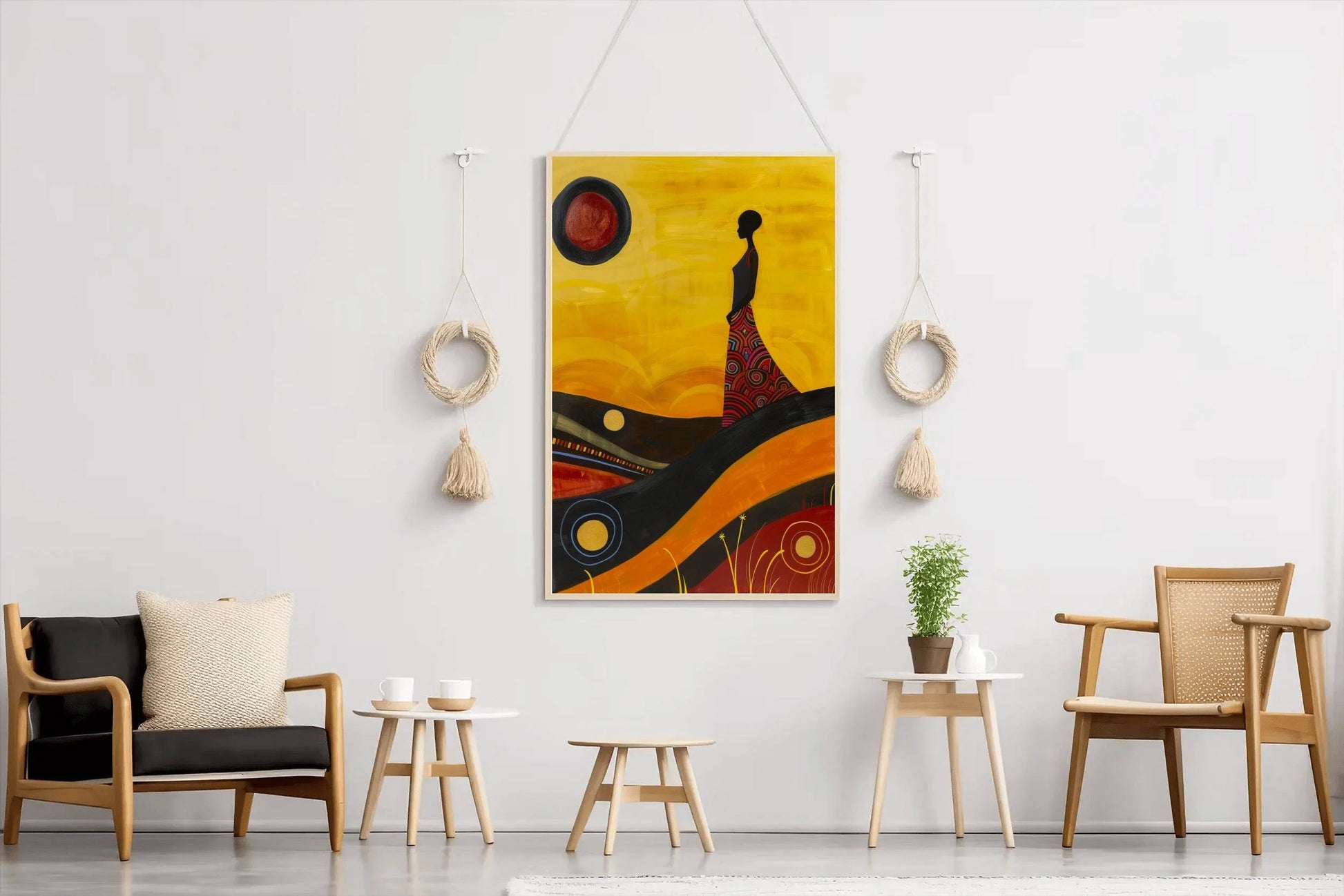 Women Yellow Wall Art - beink online art store