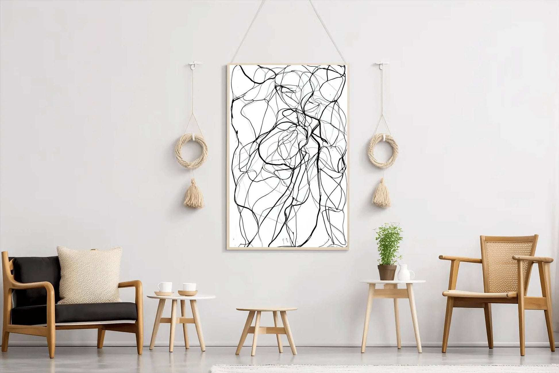 Tangled Threads Modern Wall Art - beink online art store