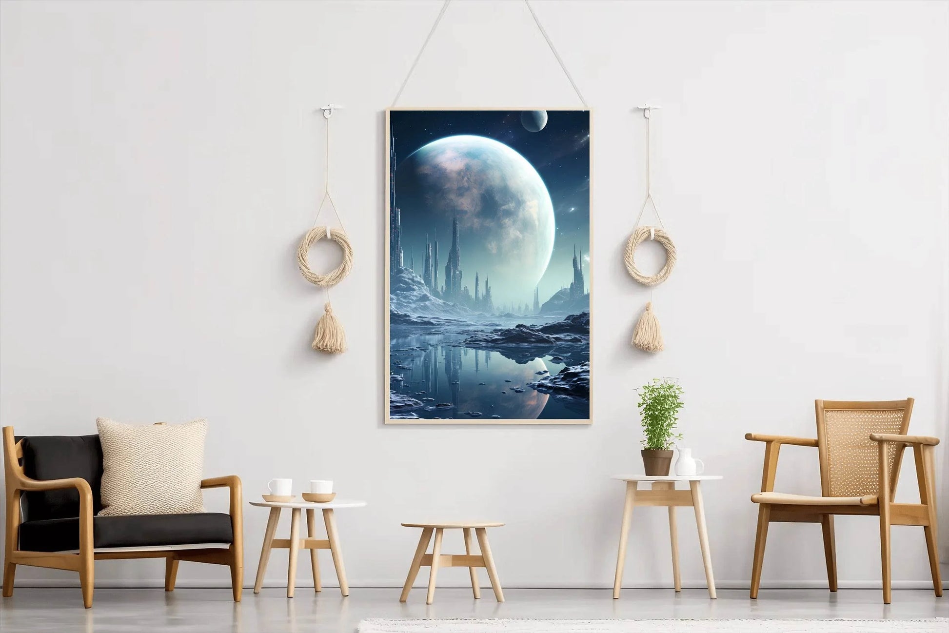 Moon Astronomy Outdoors Wall Art - beink online art store