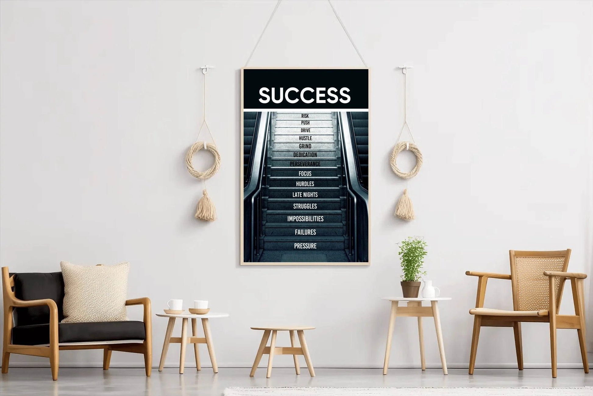 Success Path Motivational Quote Wall Art - beink online art store