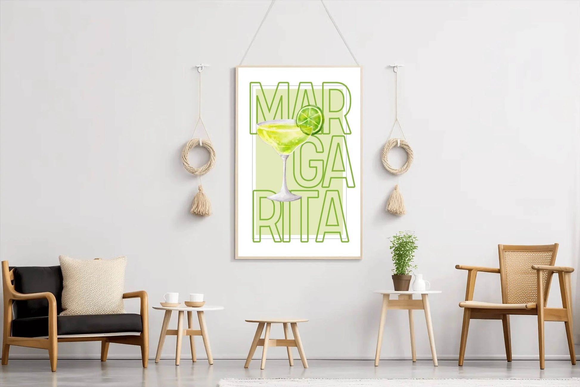 Margarita & limon Cocktail Wall Art - beink online art store
