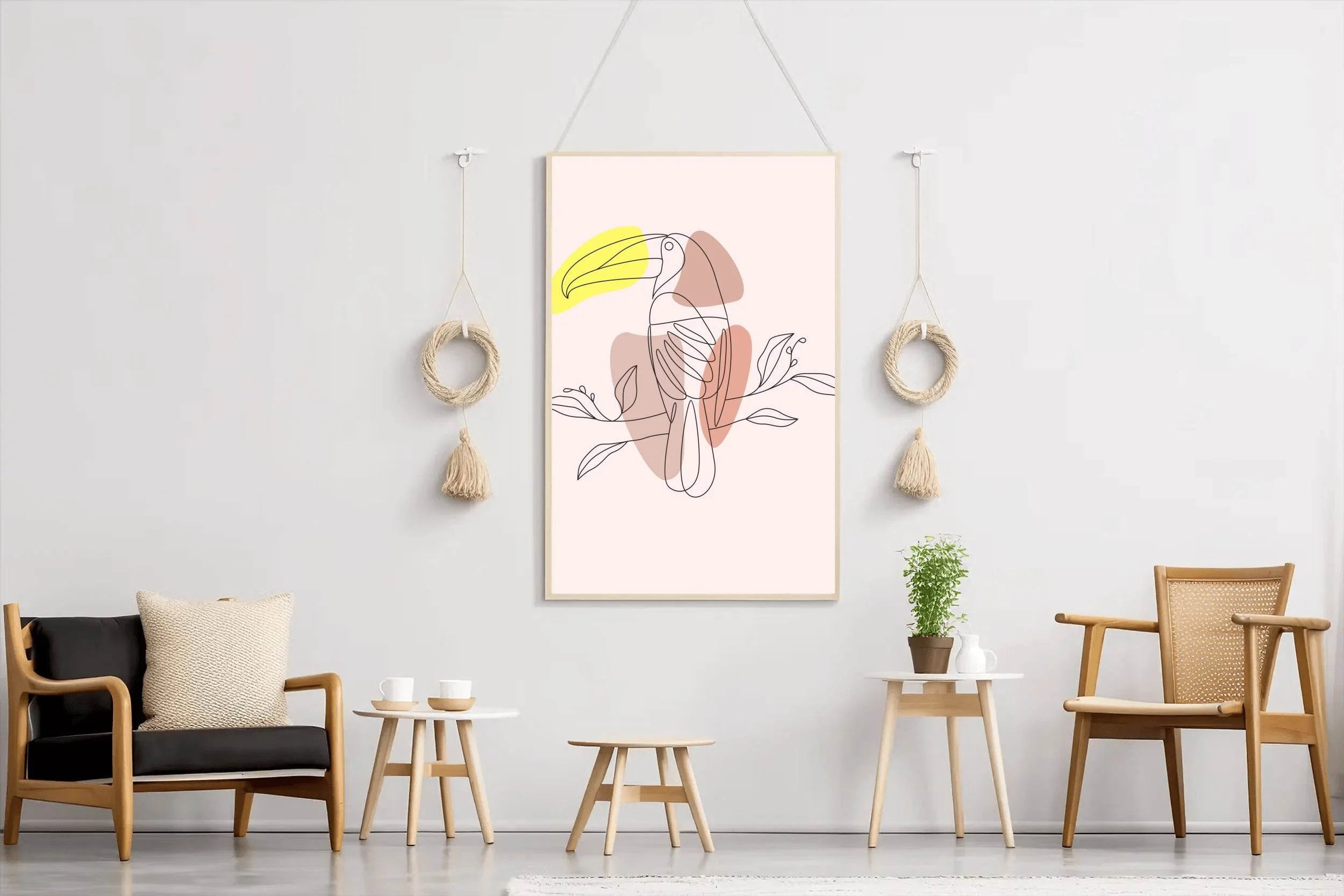 Minimal Design of Tuka Bird Wall Art - beink online art store