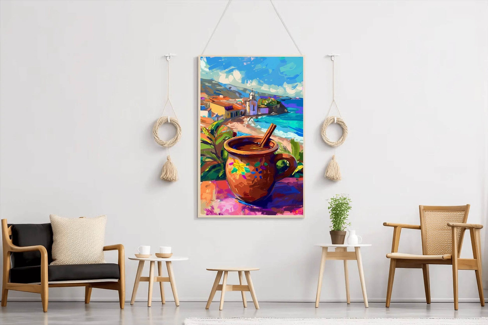 Greece Beachside Bliss Wall Art - beink online art store