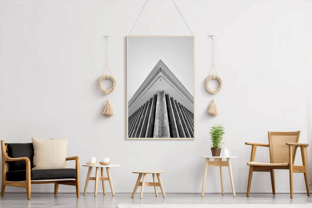 Building Architecture Black & White Wall Art - beink online art store
