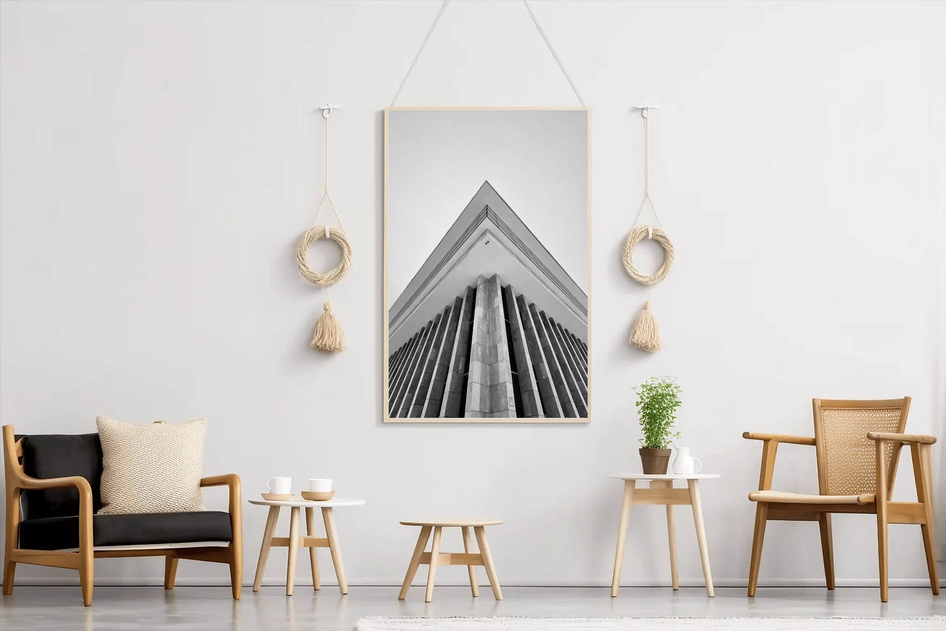 Building Architecture Black & White Wall Art - beink online art store