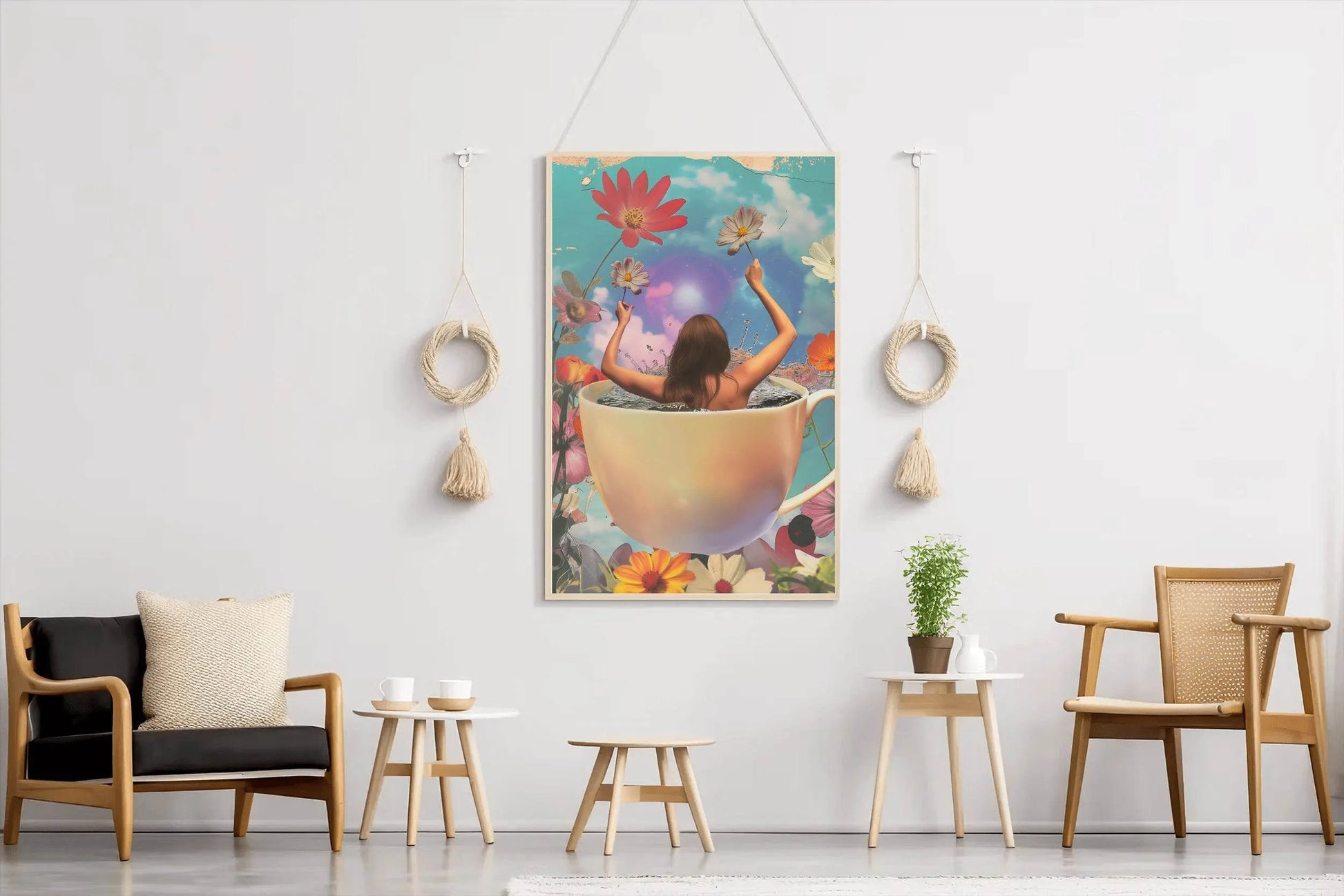 Bathing a Woman in A Cup Wall Art - beink online art store