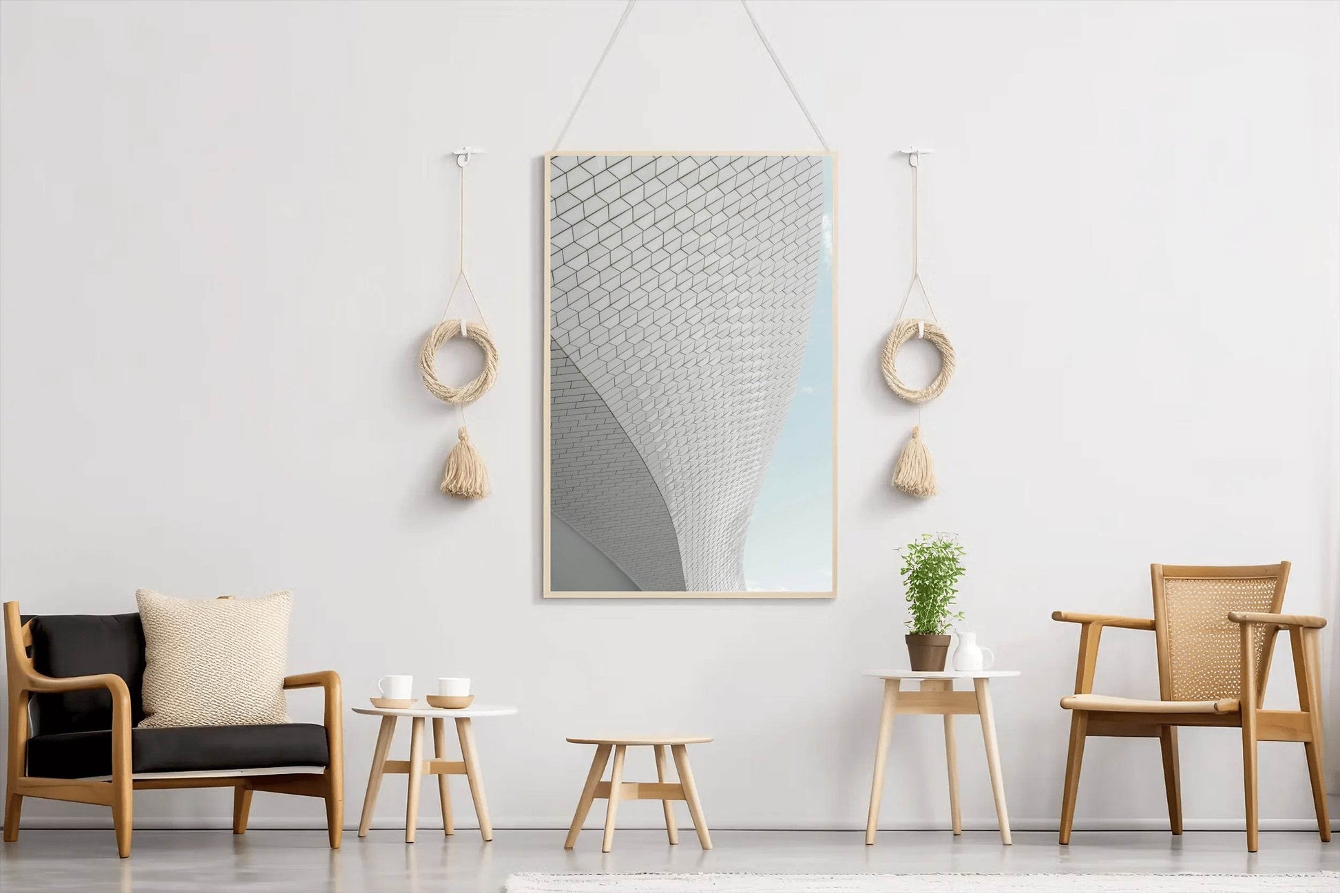 Building Bottom Curved View Abstract Wall Art - beink online art store