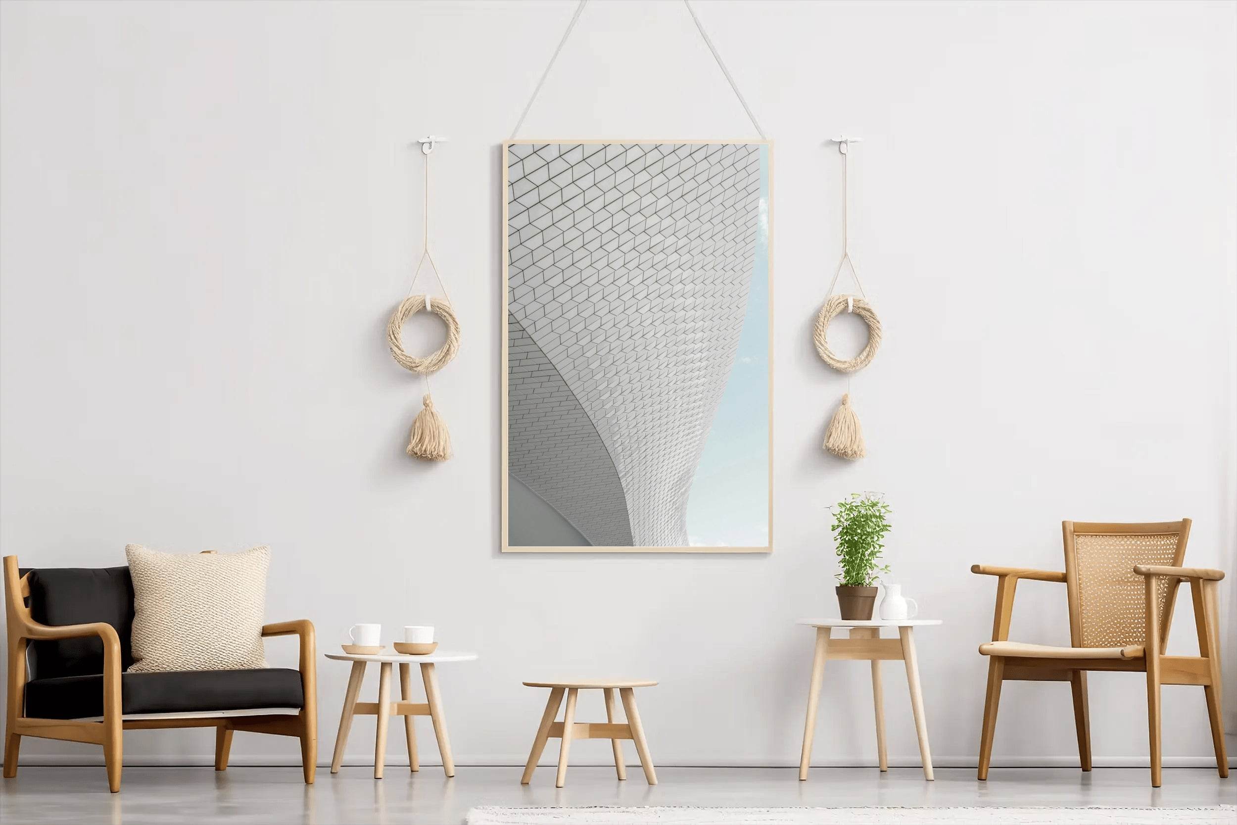 Building Bottom Curved View Abstract Wall Art - beink online art store