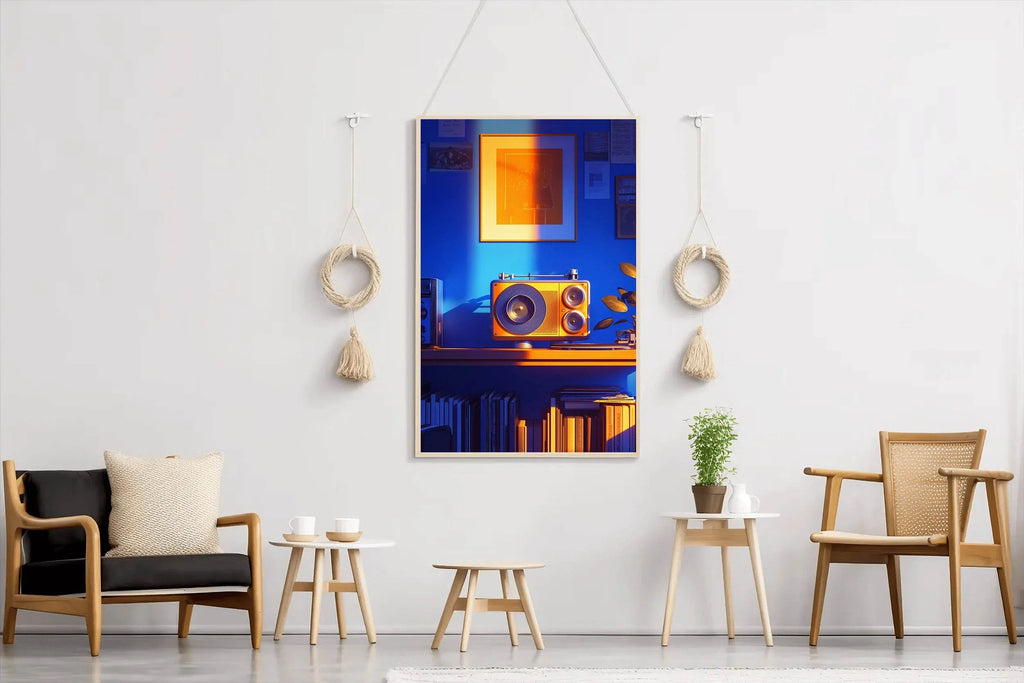 A Wiew Old Tape Recorder Wall Art - beink online art store