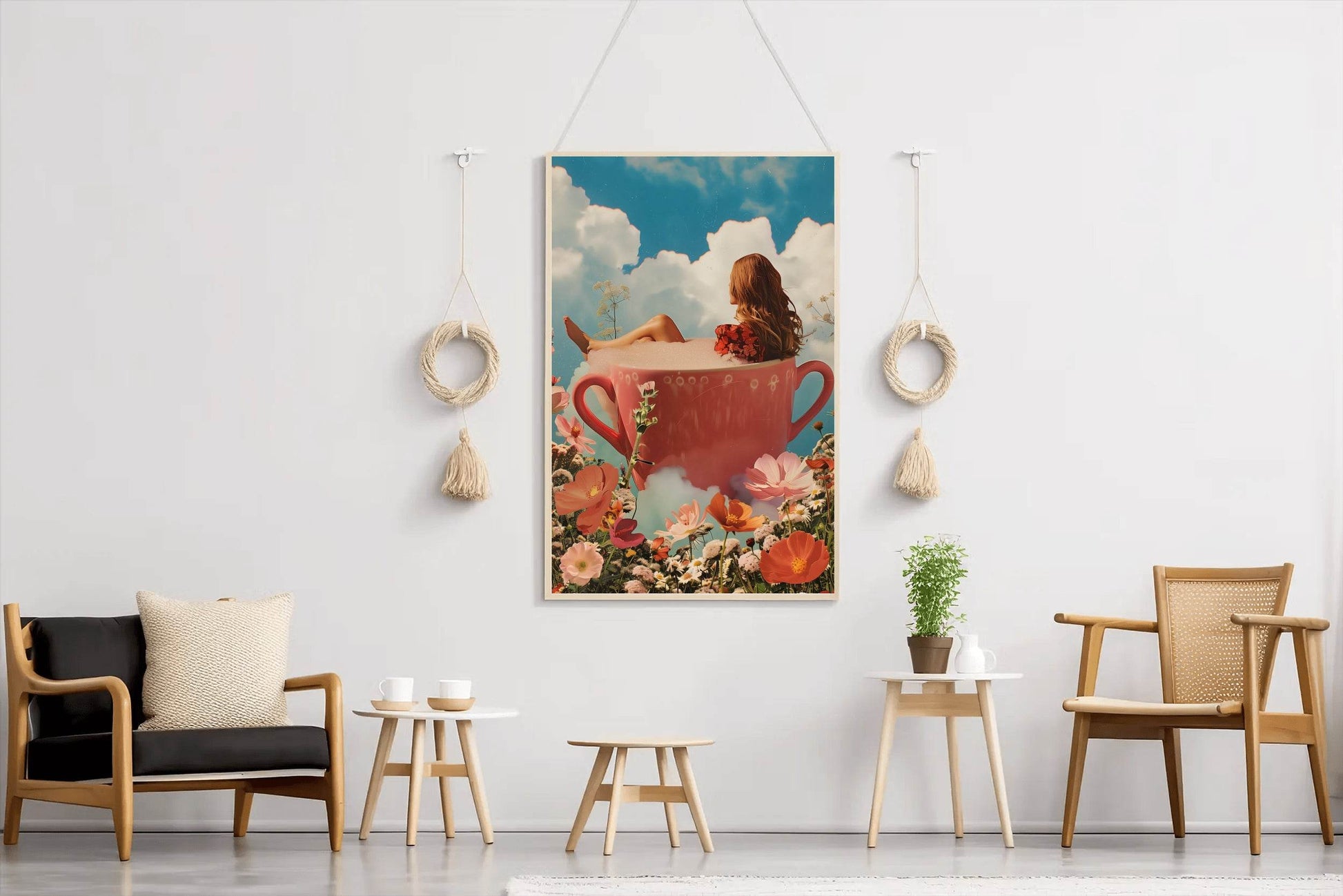 Photo Of A Girl in A Cup Wall Art - beink online art store
