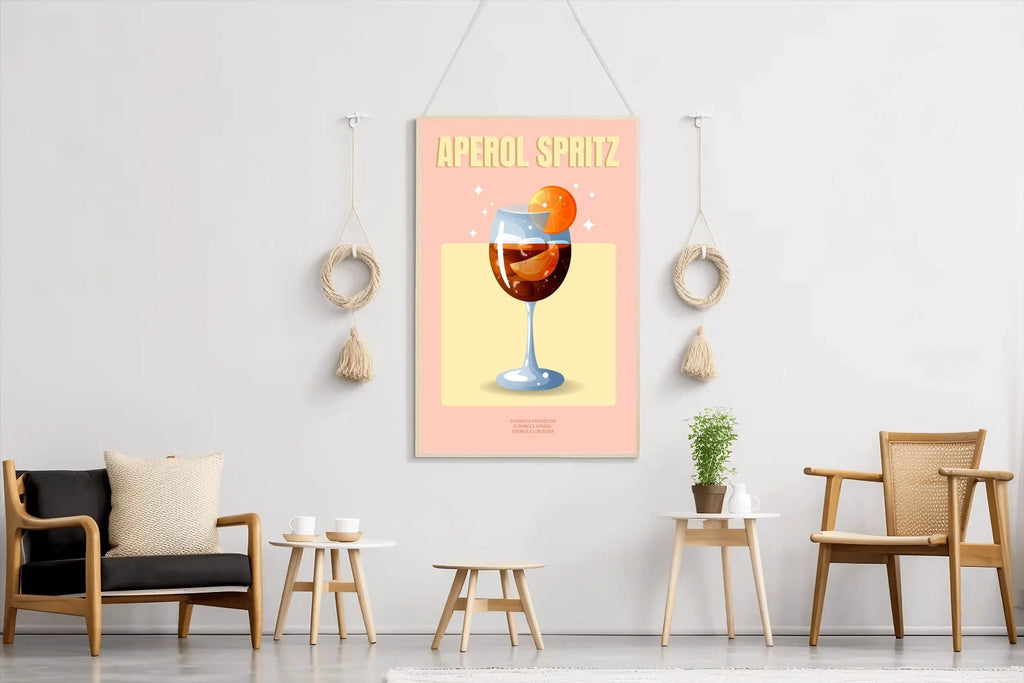 Orange Carbonated Cocktail Wall Art - beink online art store