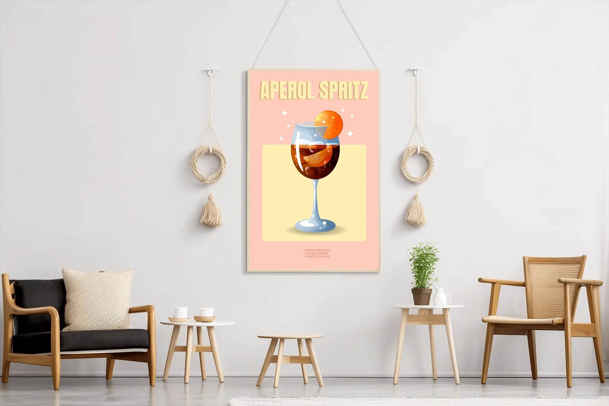 Orange Carbonated Cocktail Wall Art - beink online art store