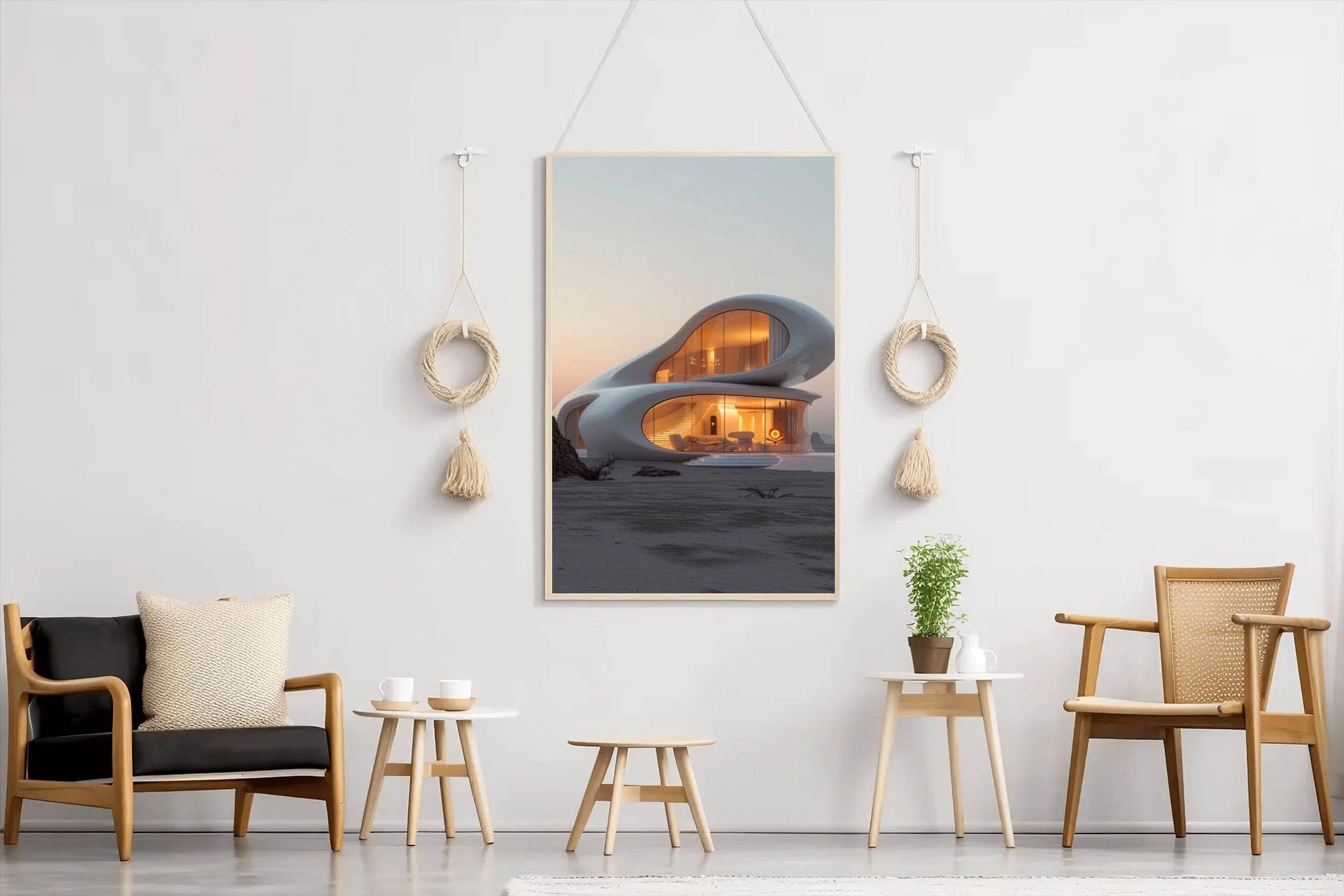 Modern architecture sketch Wall Art - beink online art store