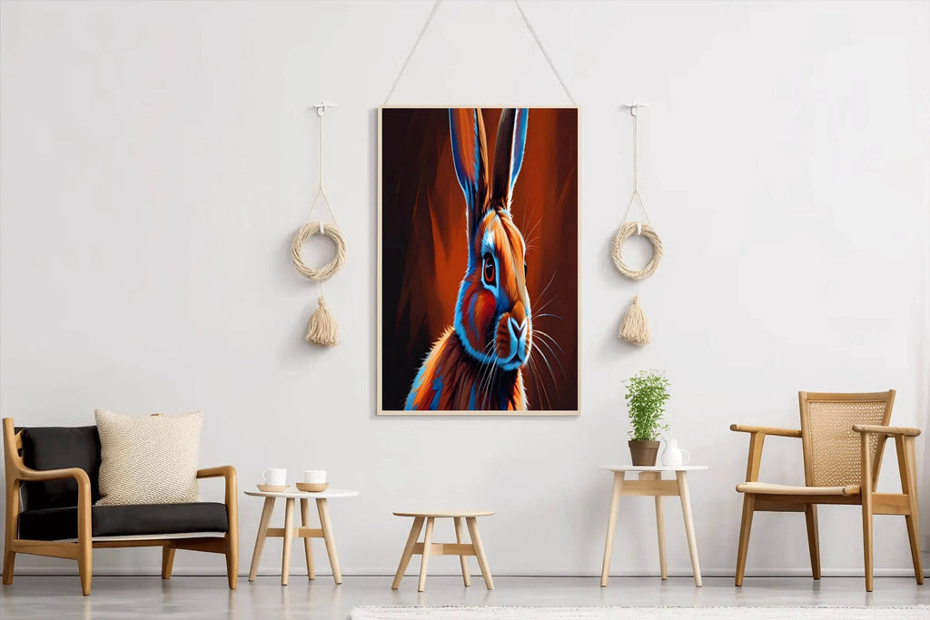 Watercolor Painting of Rabbit Wall Art - beink online art store