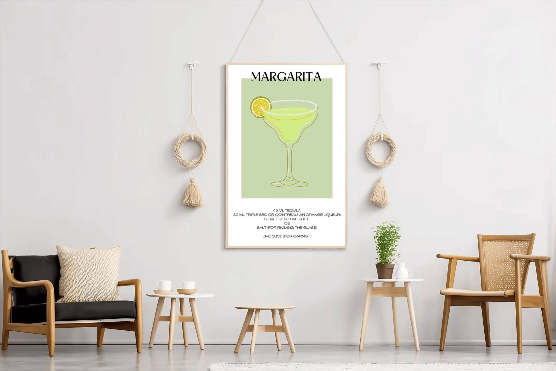 Green Margarita Wall Art - beink online art store