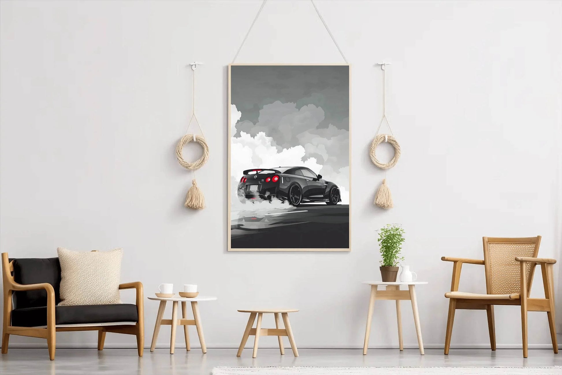 Nissan Gtr R35 BLACK Wall Art - beink online art store