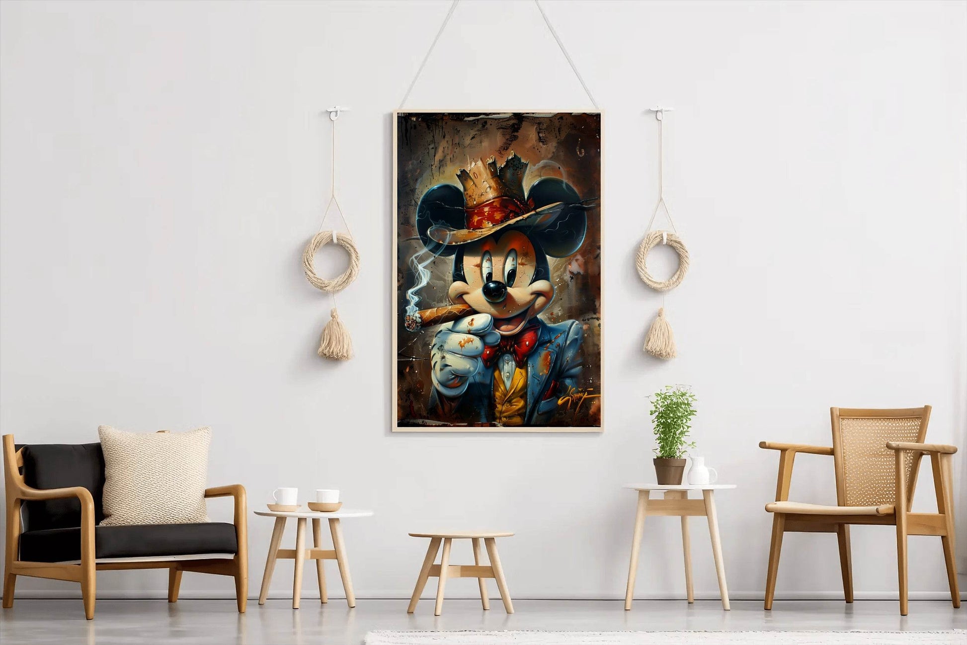 Mickey Noir Wall Art - beink online art store