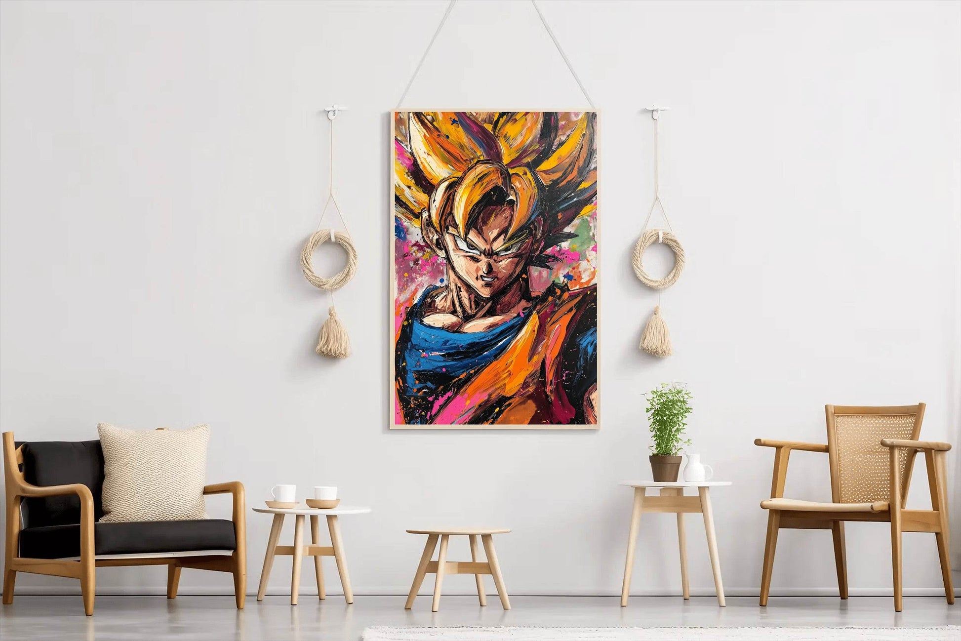 Painting of Goku- The Dragon Ball Series - beink online art store