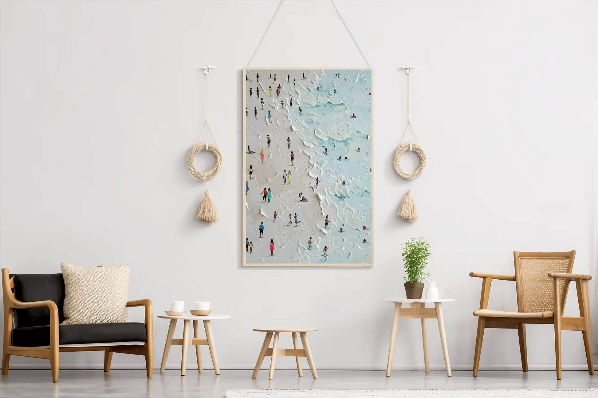 Summer Day at the Shore Modern Wall Art - beink online art store