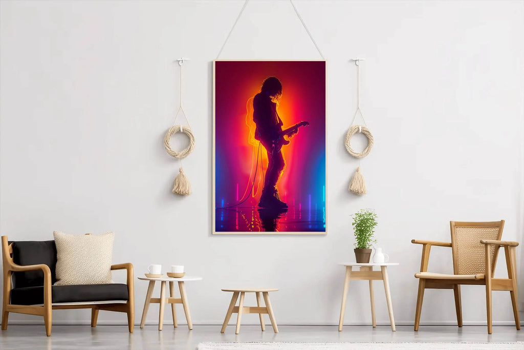 Guitarist In Concert Wall Art - beink online art store