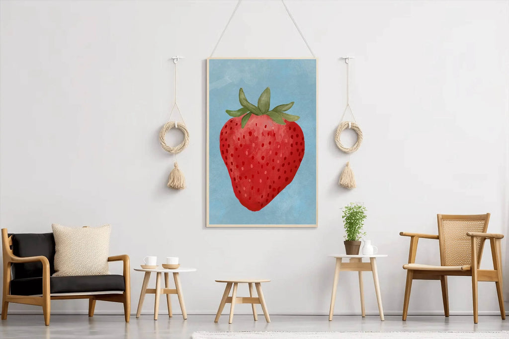 Strawberry Painting Wall Art - beink online art store