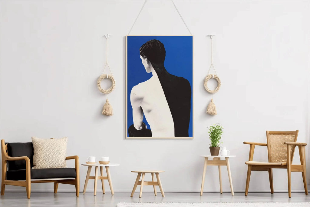 Black And White Painting Back Of Person Wall Art - beink online art store