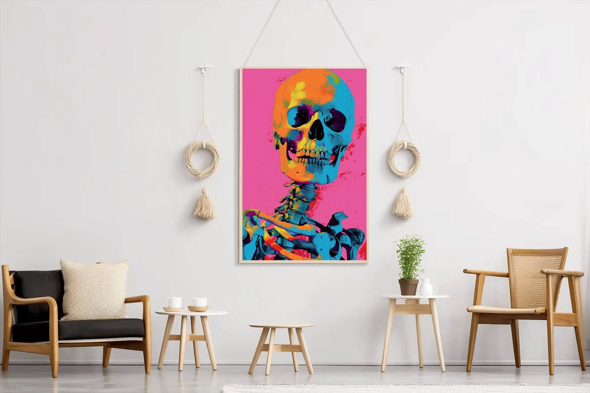 Skeleton Colorful Wall Art - beink online art store