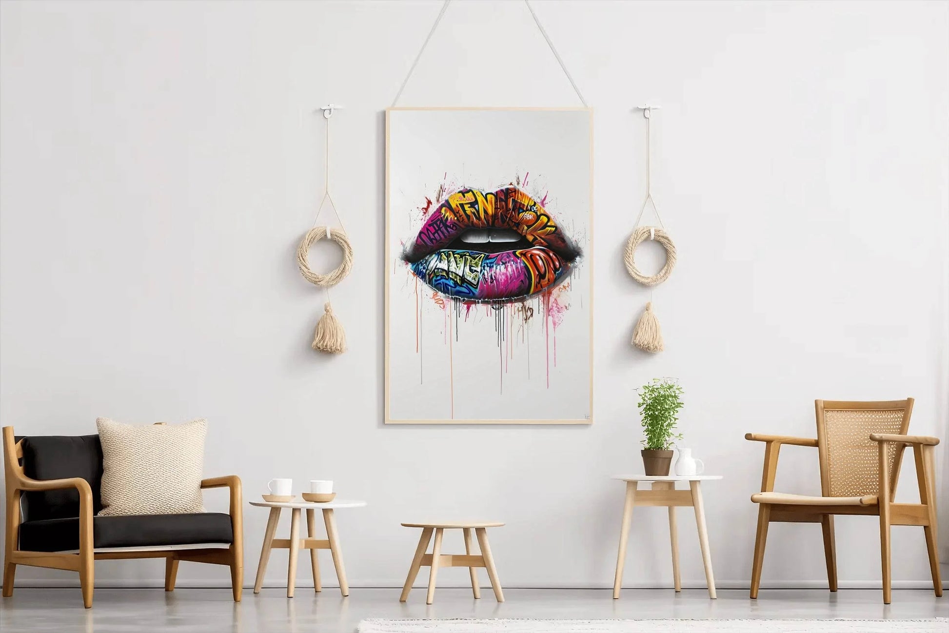 Graffiti on Lips Wall Art - beink online art store