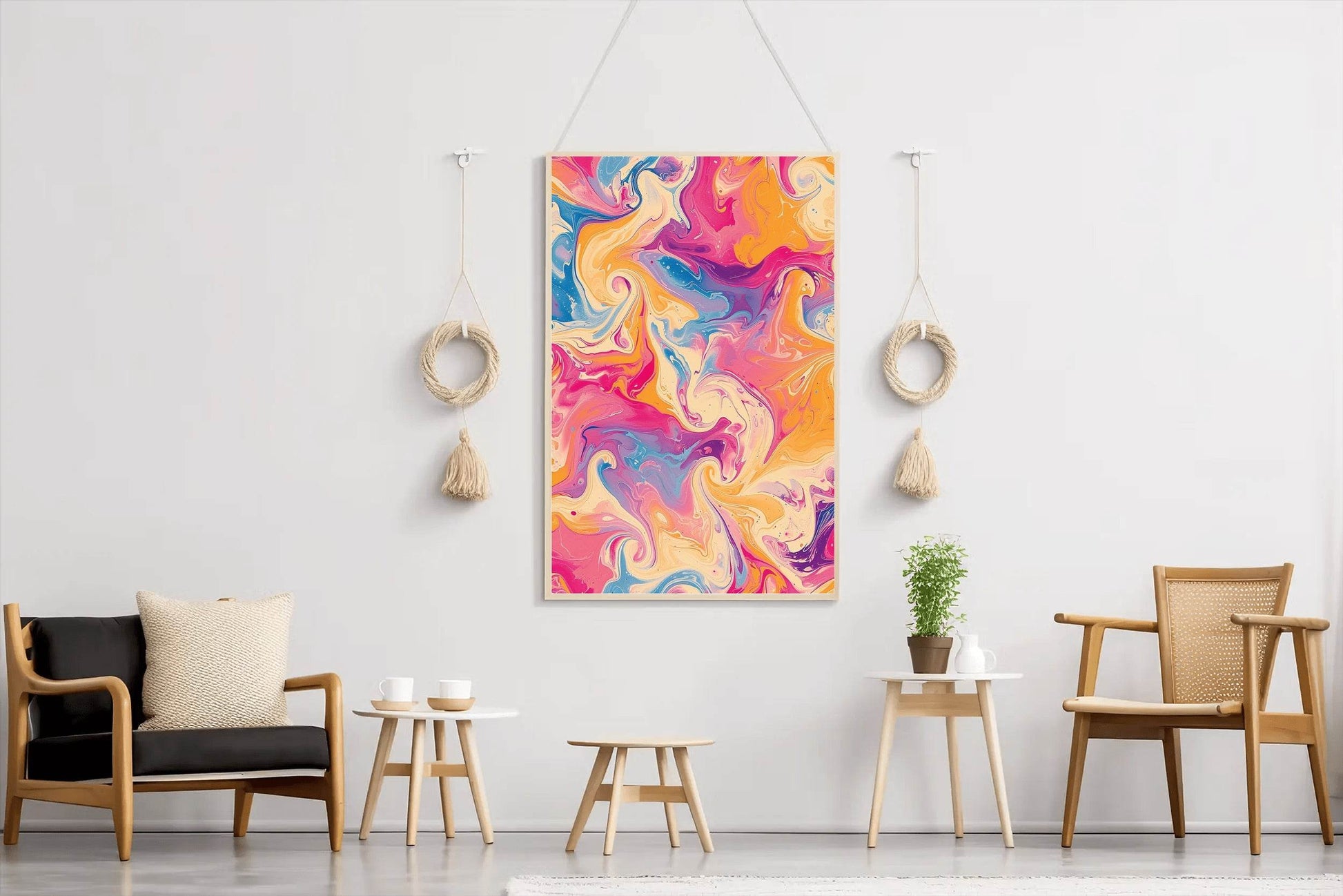 A Colorful Abstract Background Digital Art - beink online art store