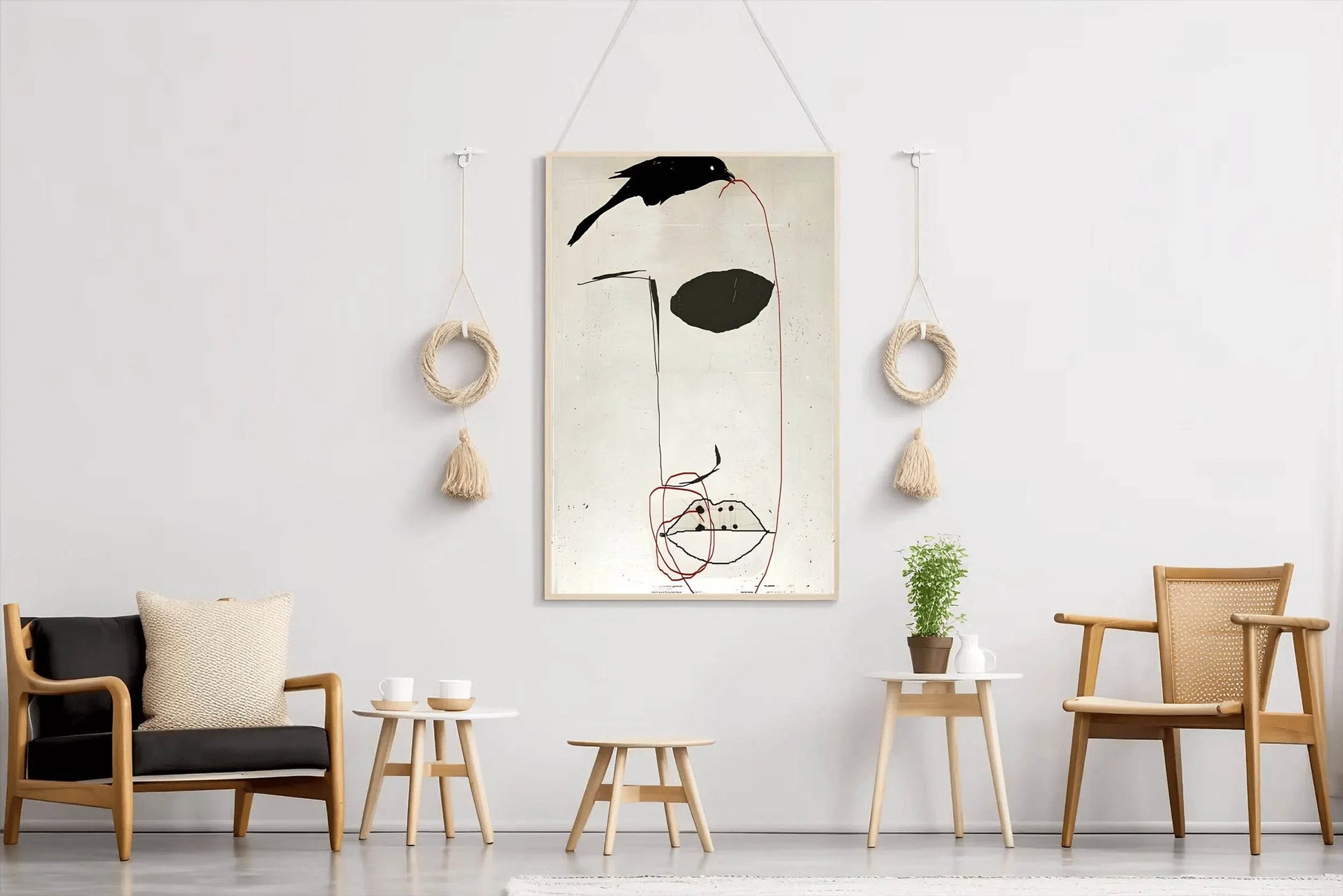 Masked Figure-Mysterious Appearance Wall Art - beink online art store